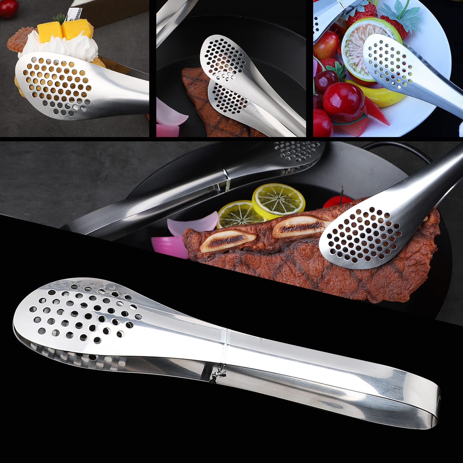 Amazon | MSY BIGSUNNY 7インチ フードサービングトング ステンレス